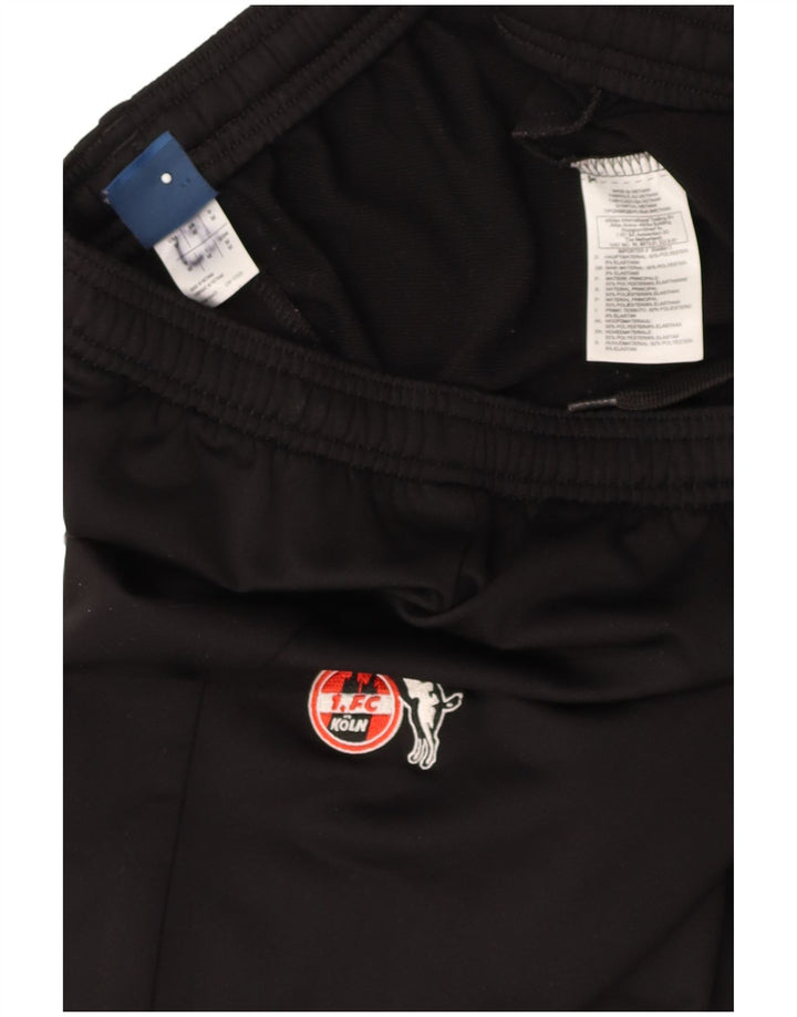 REEBOK Mens FC Koln Graphic Tracksuit Trousers Medium  Black Polyester