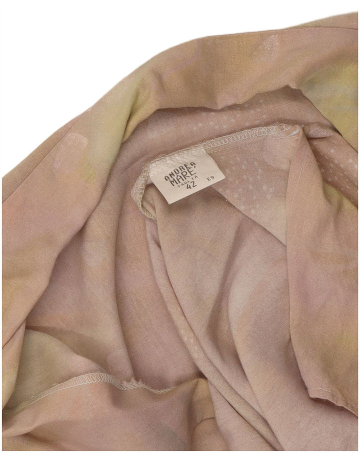 Andrea Mare Womens Shirt Blouse IT 42 Medium Multicoloured Tie Dye