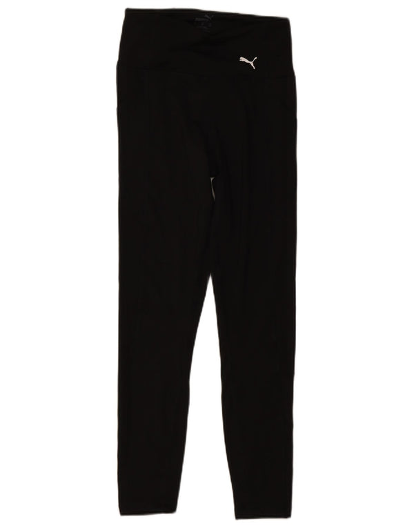Puma Womens Leggings UK 4 XS  Black Polyester