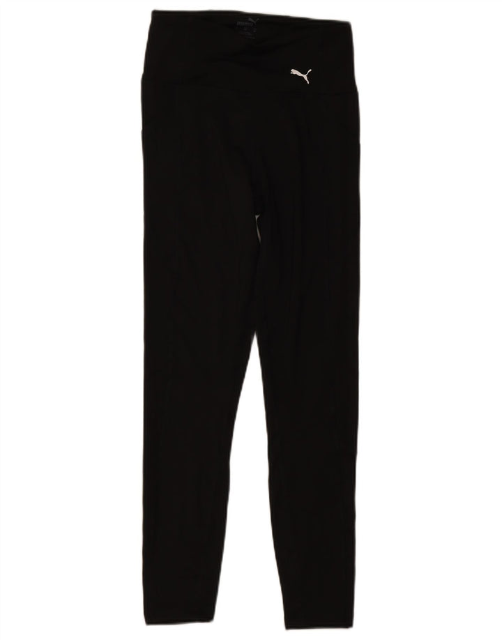 Puma Womens Leggings UK 4 XS  Black Polyester