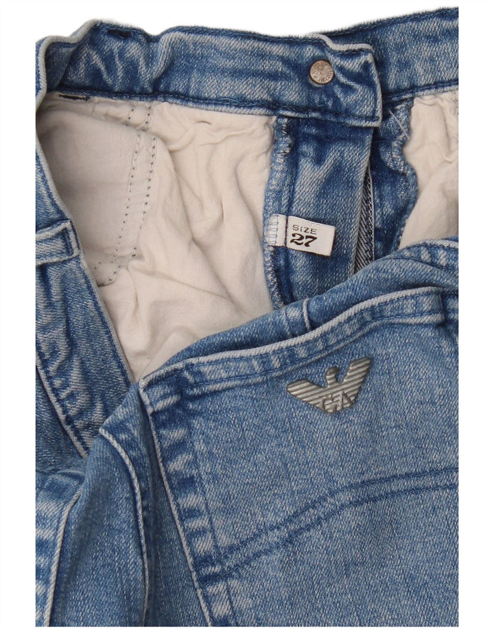 Armani Womens Straight Jeans W27 L27 Blue