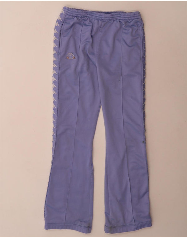 Kappa Womens Graphic Tracksuit Trousers UK 10 Small Purple Polyester