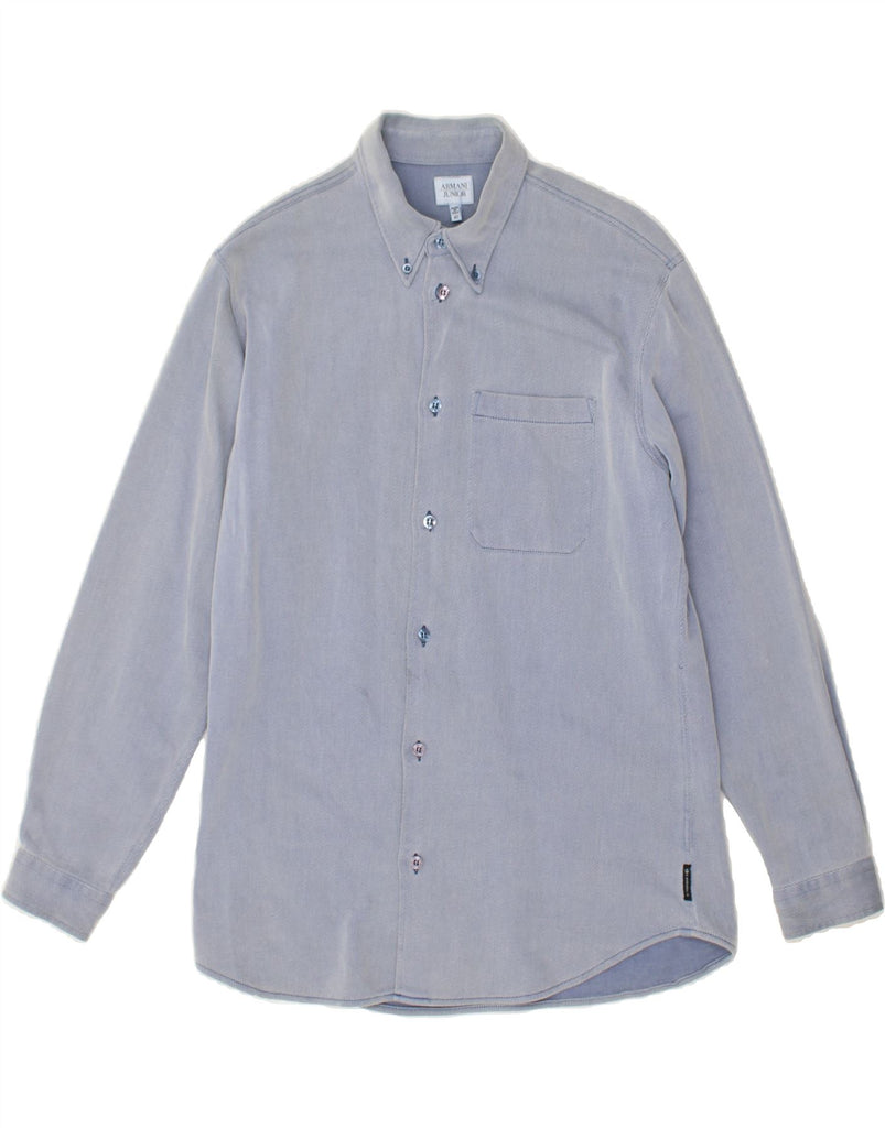 ARMANI JUNIOR Boys Shirt 15-16 Years Blue | Vintage Armani Junior | Thrift | Second-Hand Armani Junior | Used Clothing | Messina Hembry 