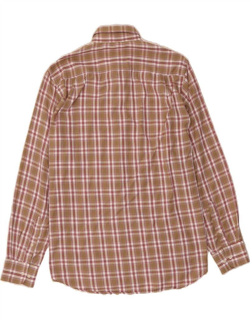 CANDA Mens Flannel Shirt Size 41/42 Large Beige Check Cotton Vintage Canda and Second-Hand Canda from Messina Hembry 