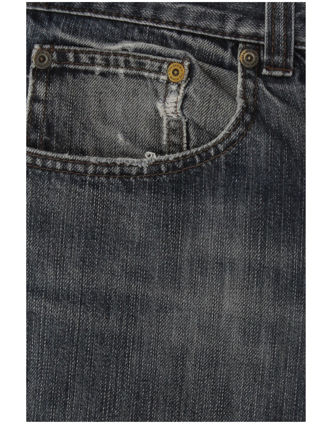 C&A Mens Straight Jeans W37 L30 Blue Cotton
