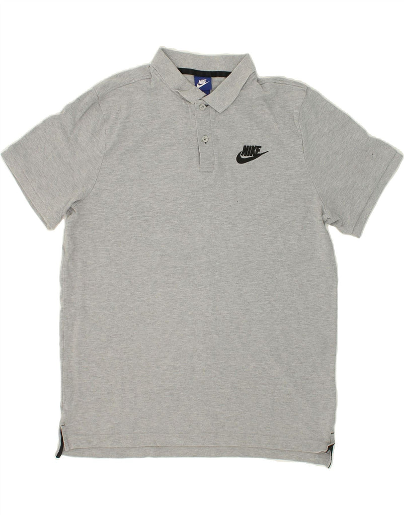 NIKE Mens Polo Shirt XL Grey Cotton | Vintage Nike | Thrift | Second-Hand Nike | Used Clothing | Messina Hembry 