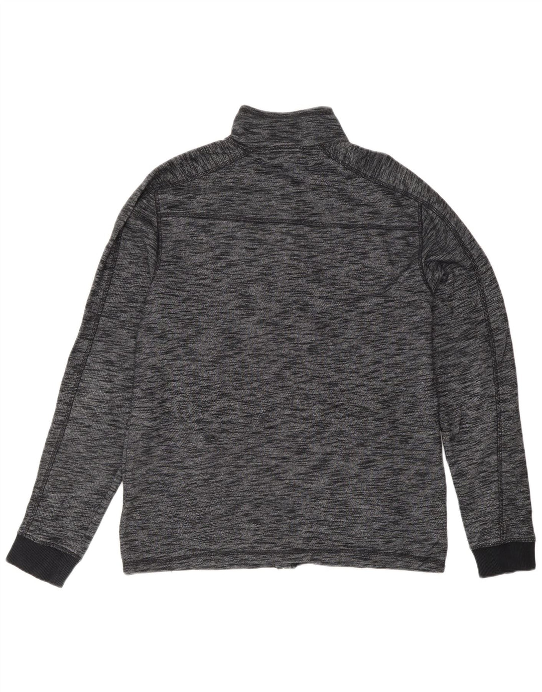 CALVIN KLEIN JEANS Mens Tracksuit Top Jacket Large Grey Flecked Cotton