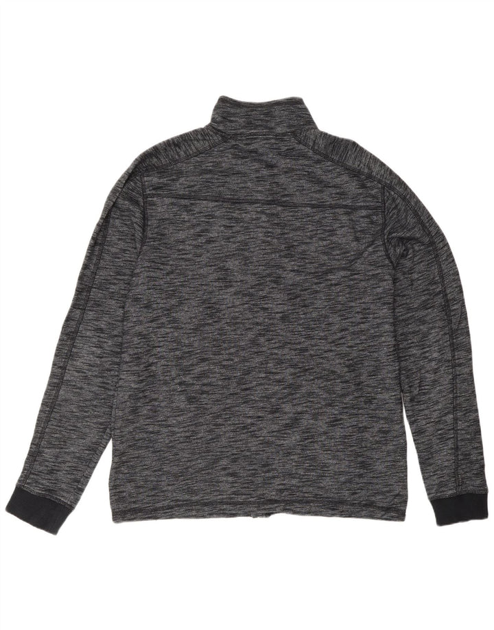 CALVIN KLEIN JEANS Mens Tracksuit Top Jacket Large Grey Flecked Cotton