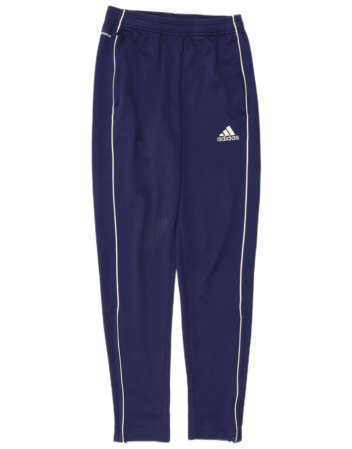 Adidas Mens Aeroready Tracksuit Trousers Small  Navy Blue Polyester
