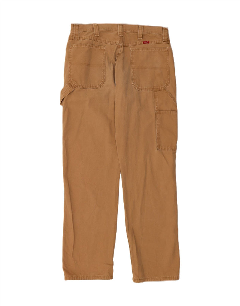 WRANGLER Mens Straight Cargo Trousers W34 L34 Brown Cotton Vintage Wrangler and Second-Hand Wrangler from Messina Hembry 