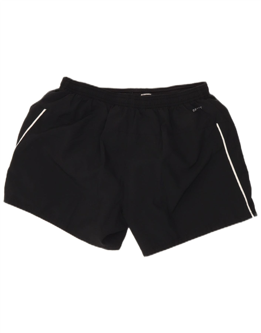 Nike Womens Dri Fit Sport Shorts UK 16 Large Black Polyester