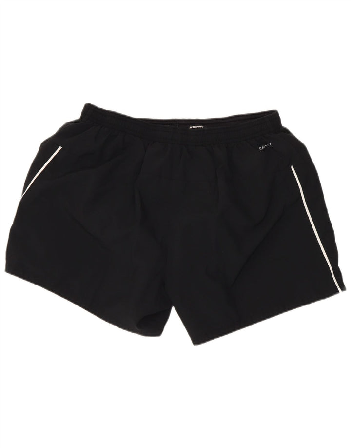 Nike Womens Dri Fit Sport Shorts UK 16 Large Black Polyester