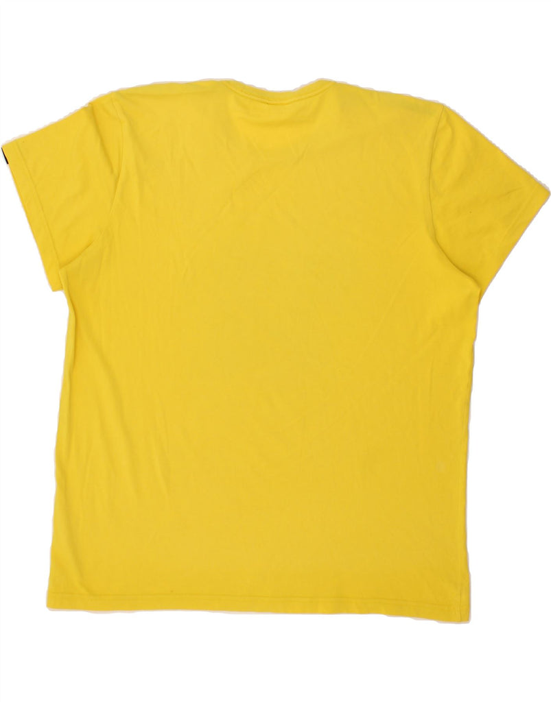 ADIDAS Mens Graphic T-Shirt Top XL Yellow Vintage Adidas and Second-Hand Adidas from Messina Hembry 