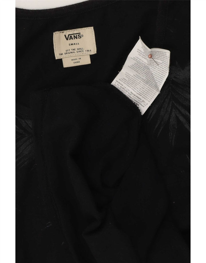 Vans Mens Vest Top Small Black Cotton