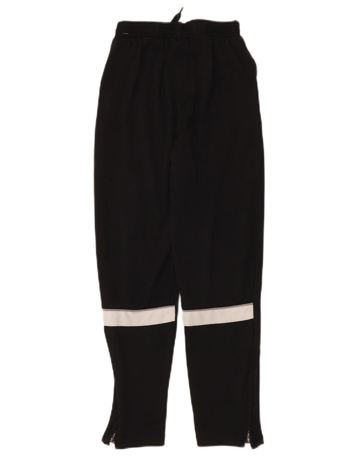 NIKE Boys Tracksuit Trousers 12-13 Years Large Black Colourblock Polyester