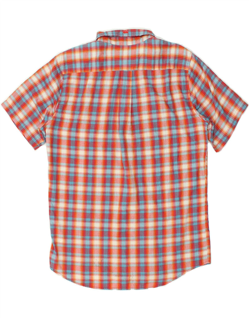 QUIKSILVER Mens Short Sleeve Shirt Large Red Check Cotton | Vintage Quiksilver | Thrift | Second-Hand Quiksilver | Used Clothing | Messina Hembry 