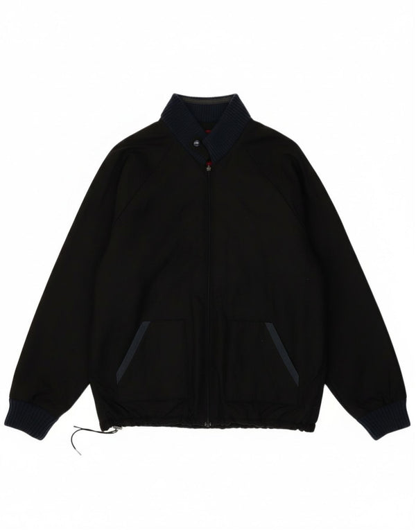 Levi's Mens Nevada Graphic Liner Bomber Jacket UK 42 XL Black Polyamide