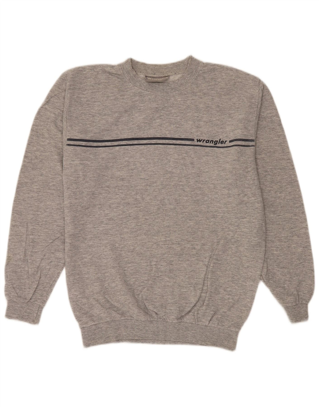 Wrangler Mens Sweatshirt Jumper Small Grey Flecked Cotton