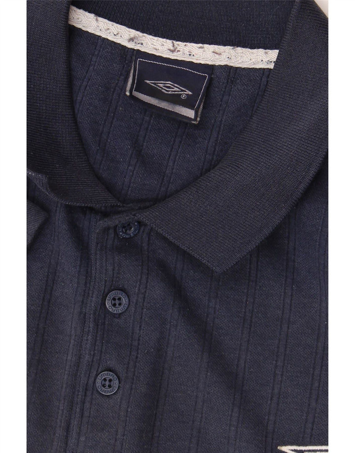 UMBRO Mens Polo Shirt XL Navy Blue
