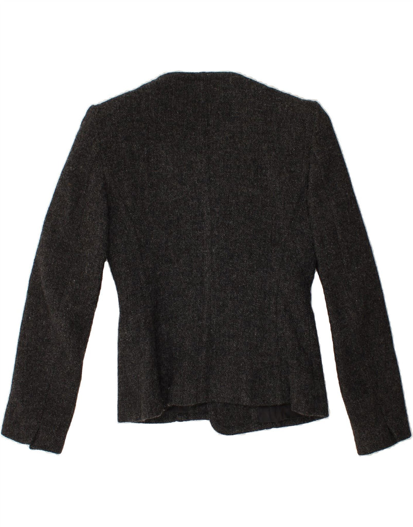VINTAGE Womens 3 Button Blazer Jacket IT 42 Medium Grey Flecked Wool | Vintage Vintage | Thrift | Second-Hand Vintage | Used Clothing | Messina Hembry 