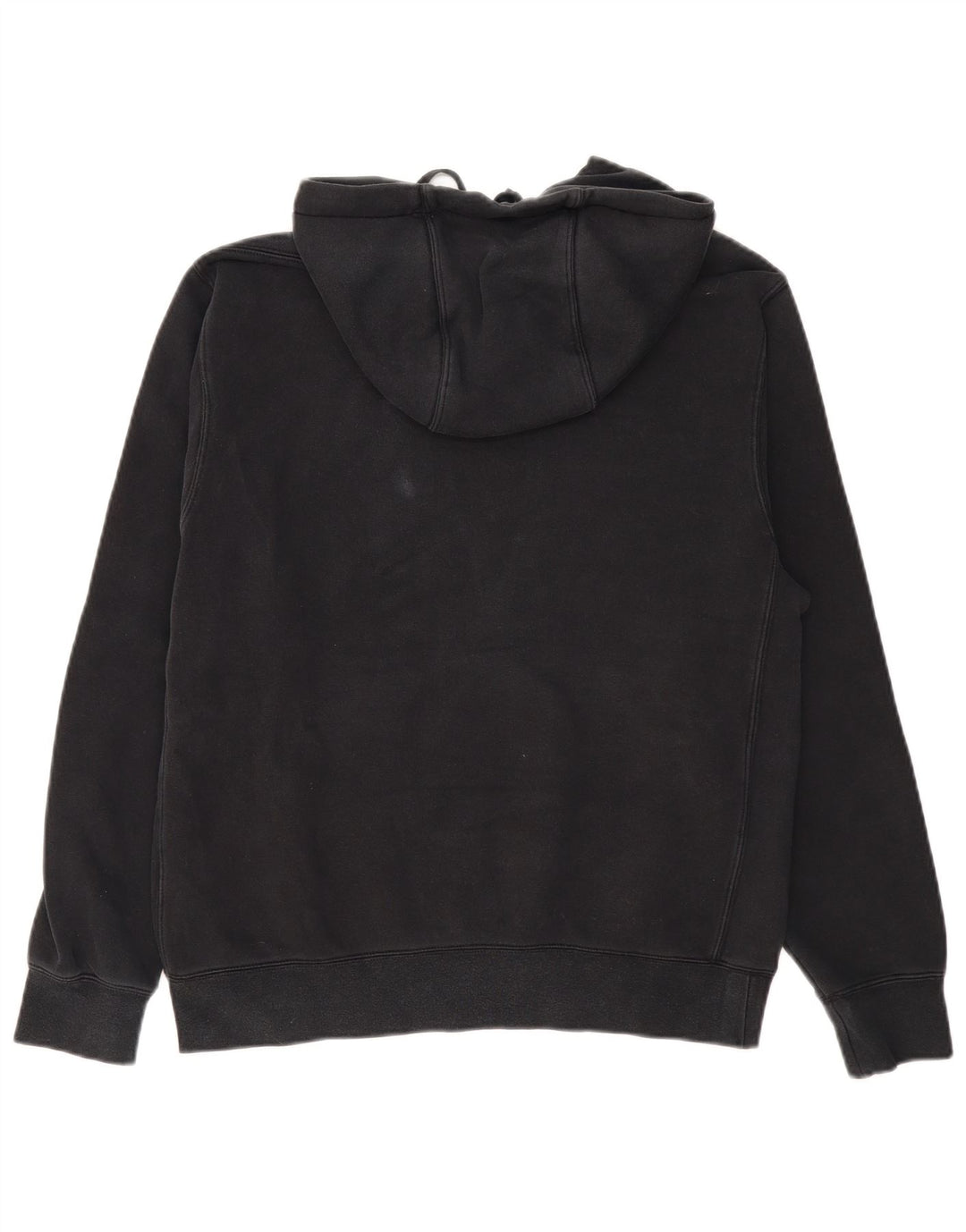 NIKE Mens Hoodie Jumper Medium Black Cotton