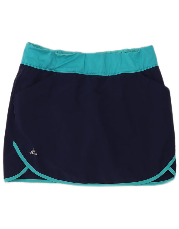 Adidas Womens Skort UK 14 Medium Navy Blue Polyester