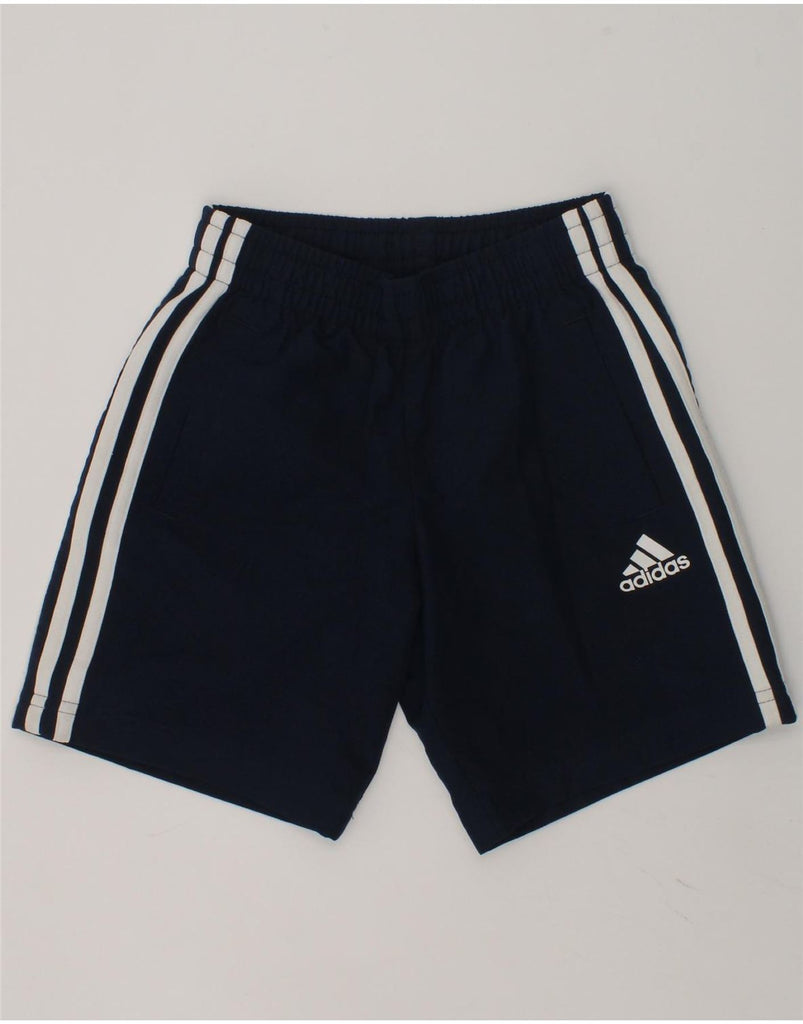 ADIDAS Boys Sport Shorts 5-6 Years Navy Blue Polyester | Vintage Adidas | Thrift | Second-Hand Adidas | Used Clothing | Messina Hembry 