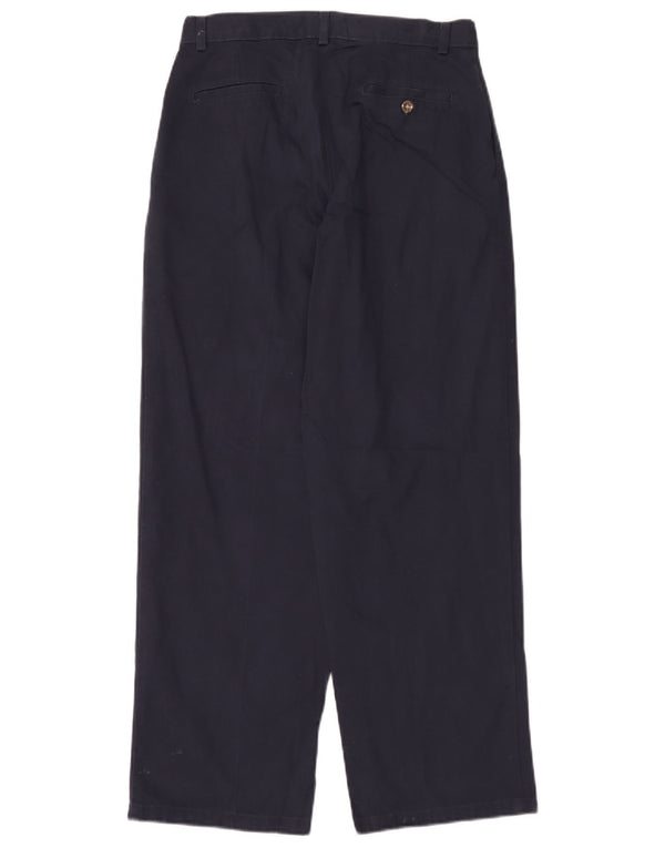 Izod Boys Pegged Chino Trousers 15-16 Years W28 L30 Navy Blue Cotton