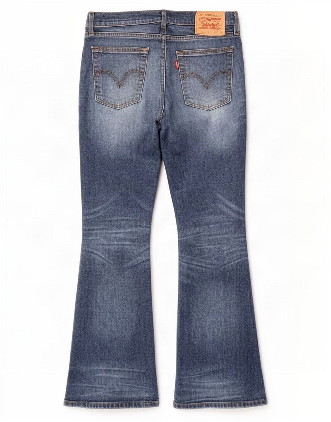 Levi's Mens 529 Curvy Bootcut Jeans W32 L32 Blue Cotton
