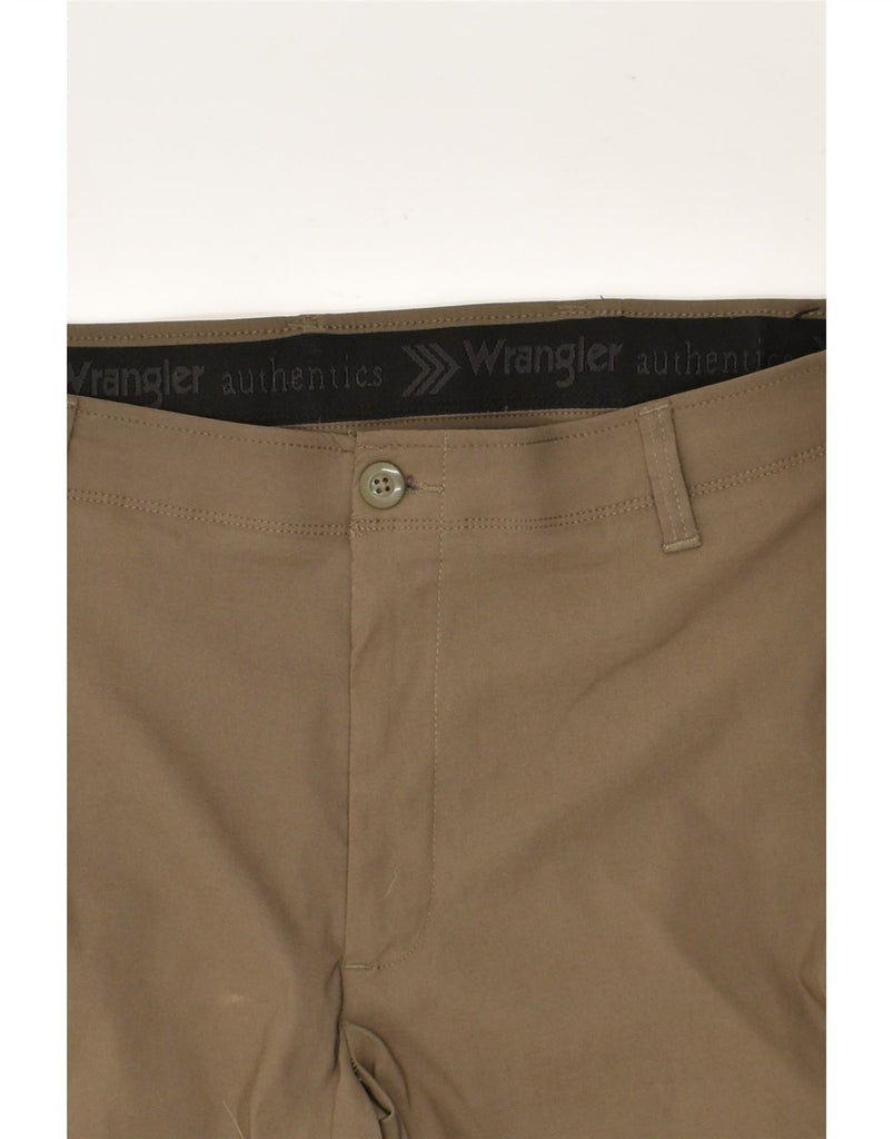 WRANGLER Mens Straight Chino Trousers W38 L30 Brown Nylon | Vintage Wrangler | Thrift | Second-Hand Wrangler | Used Clothing | Messina Hembry 