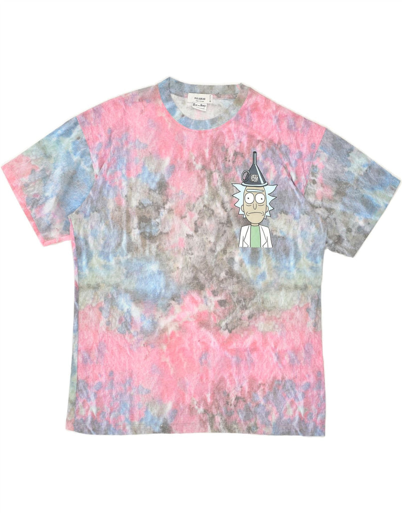 PULL & BEAR Mens Rick and Morty Graphic T-Shirt Top Large Multicoloured | Vintage Pull & Bear | Thrift | Second-Hand Pull & Bear | Used Clothing | Messina Hembry 