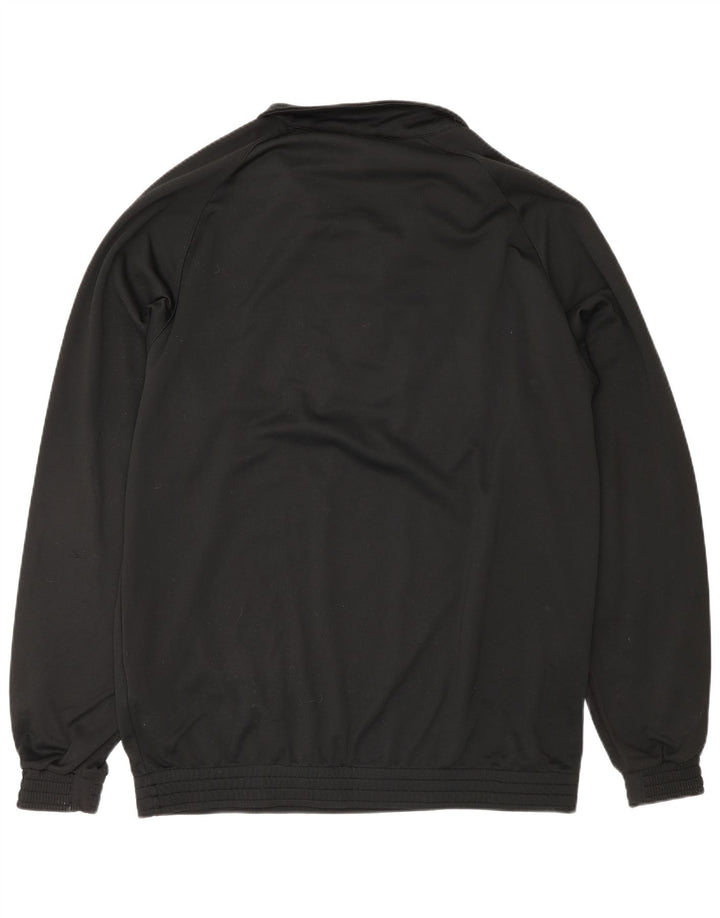 Umbro Mens Zip Neck Pullover Tracksuit Top Large Black Polyester