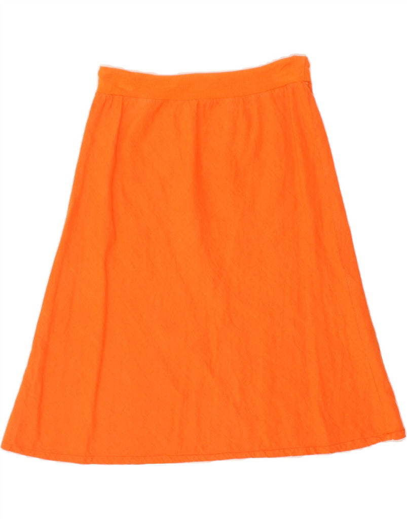 VINTAGE Womens A-Line Skirt W34 Large Orange | Vintage Vintage | Thrift | Second-Hand Vintage | Used Clothing | Messina Hembry 