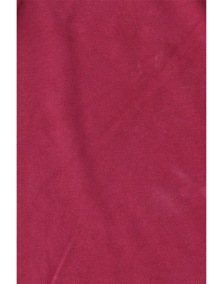 Kappa Mens Polo Shirt Small Burgundy Cotton
