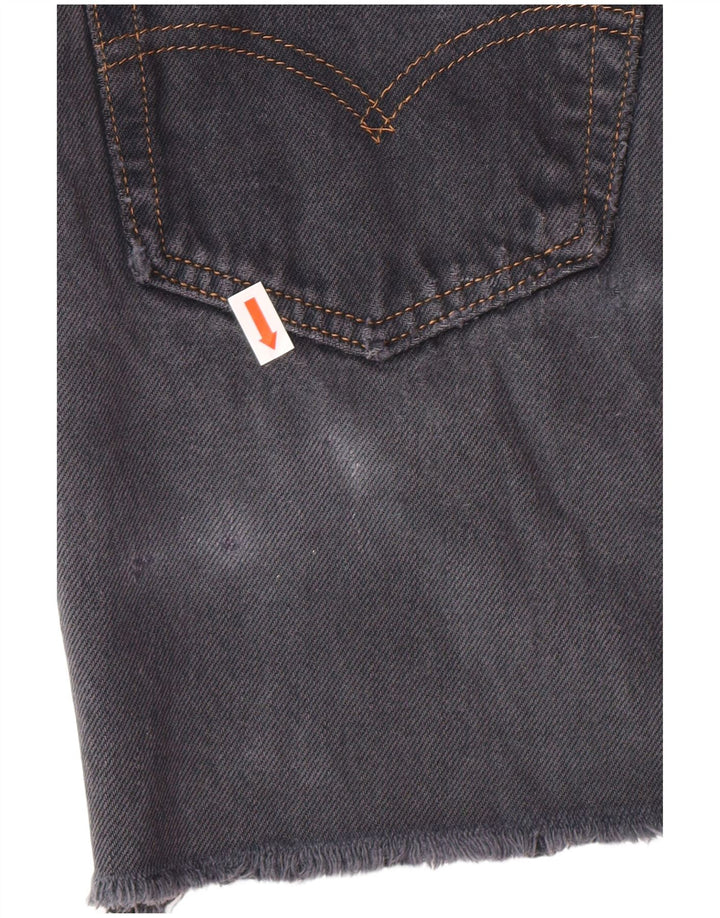LEVI'S Womens Denim Skirt W28 Medium Grey