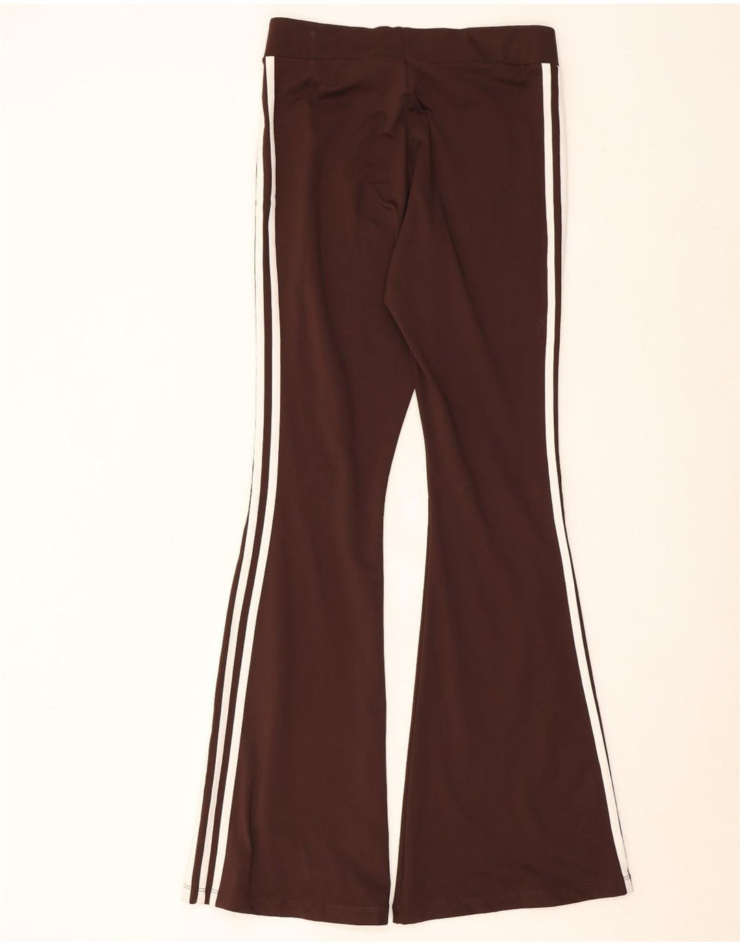 Adidas Womens Flare Leggings UK 12/14 Medium Brown