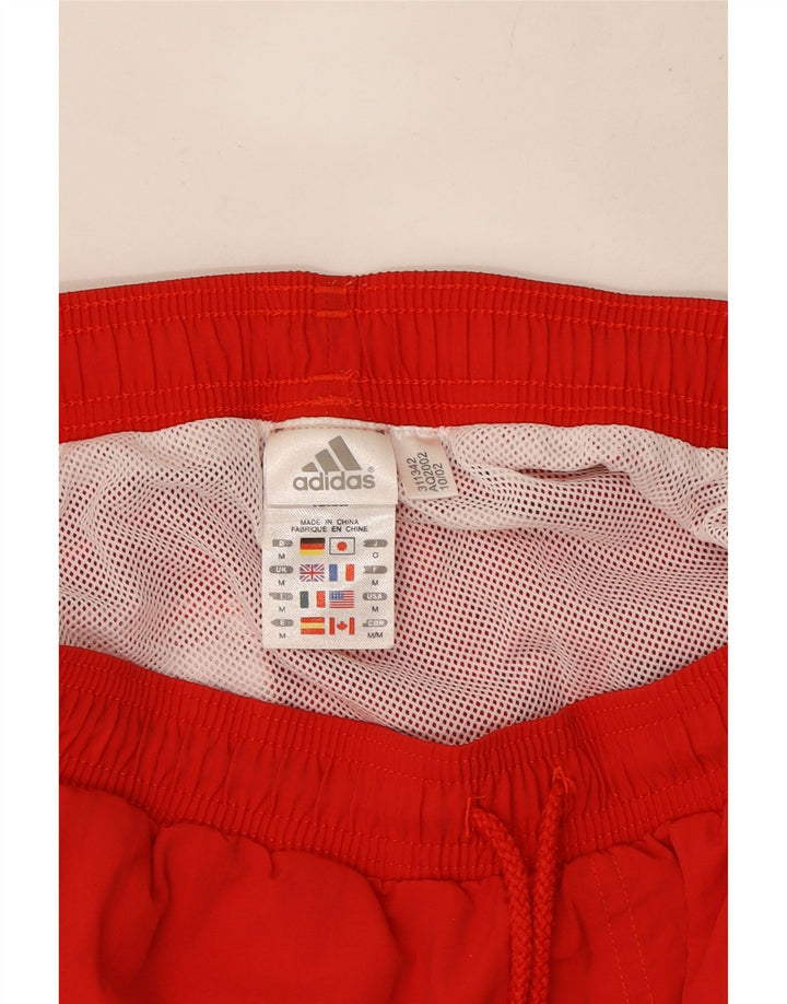 Adidas Mens Graphic Swimming Shorts Medium  Red Polyester