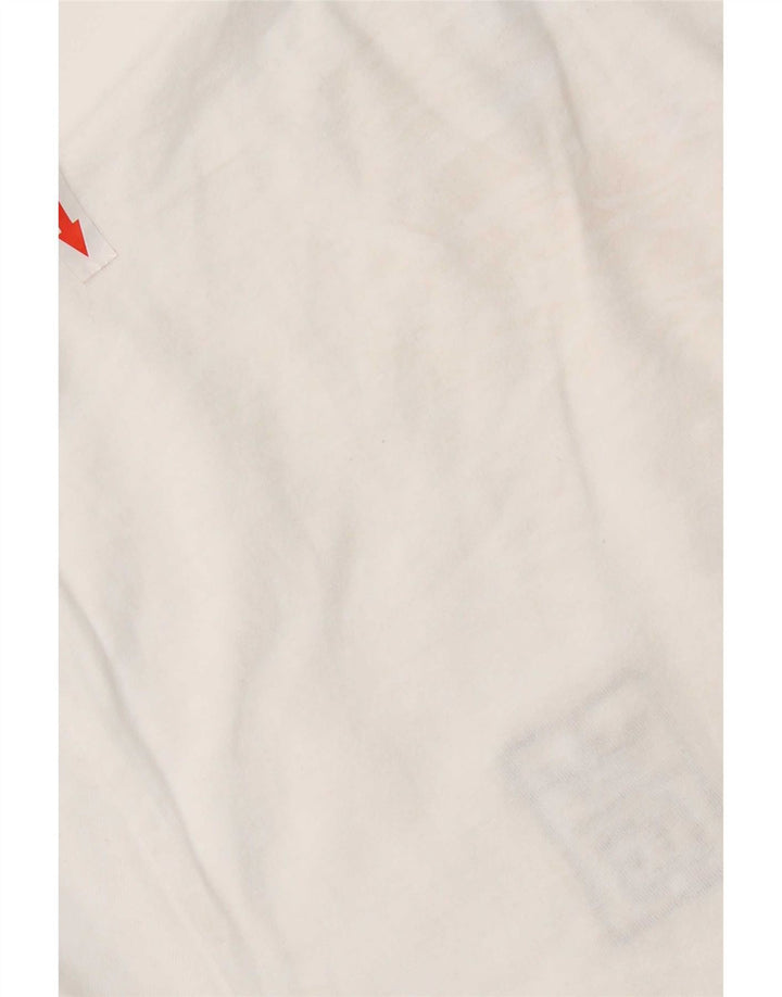 Adidas Mens T-Shirt Top Large White Cotton