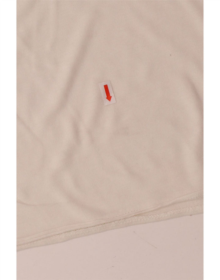 CALVIN KLEIN JEANS Womens Graphic T-Shirt Top UK 18 XL White Cotton