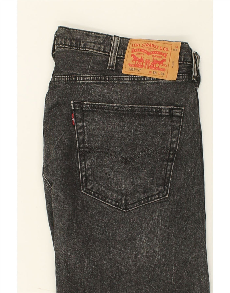 LEVI'S Mens 501 Straight Jeans W38 L34  Black Cotton | Vintage Levi's | Thrift | Second-Hand Levi's | Used Clothing | Messina Hembry 
