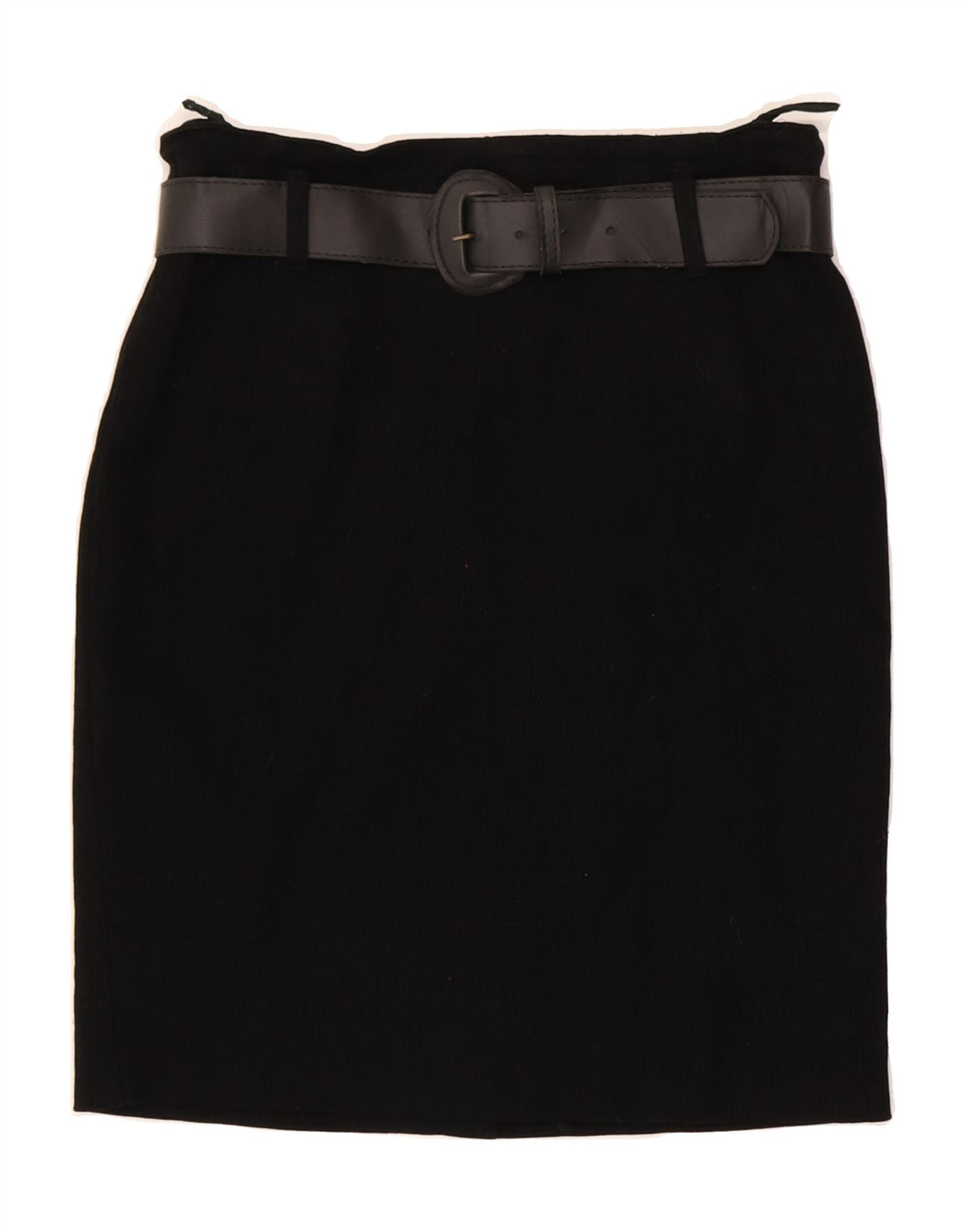 VINTAGE Womens Pencil Skirt UK 12 Medium W28  Black Viscose Vintage Vintage and Second-Hand Vintage from Messina Hembry 