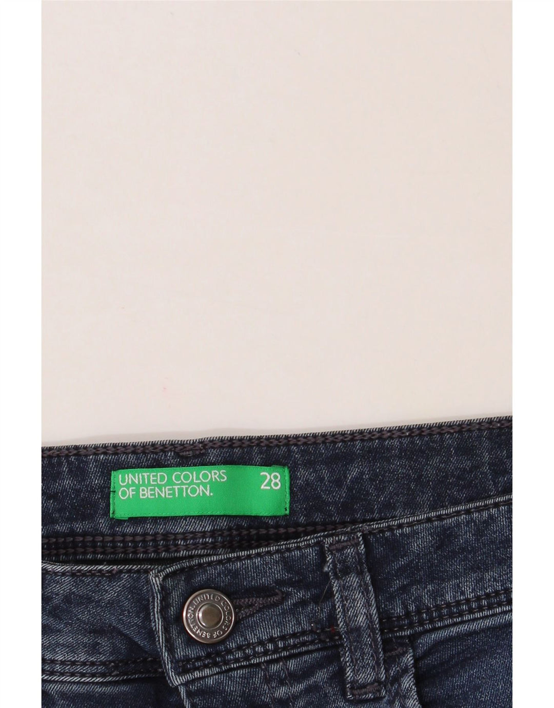 BENETTON Womens Skinny Jeans W28 L30 Blue Vintage Benetton and Second-Hand Benetton from Messina Hembry 