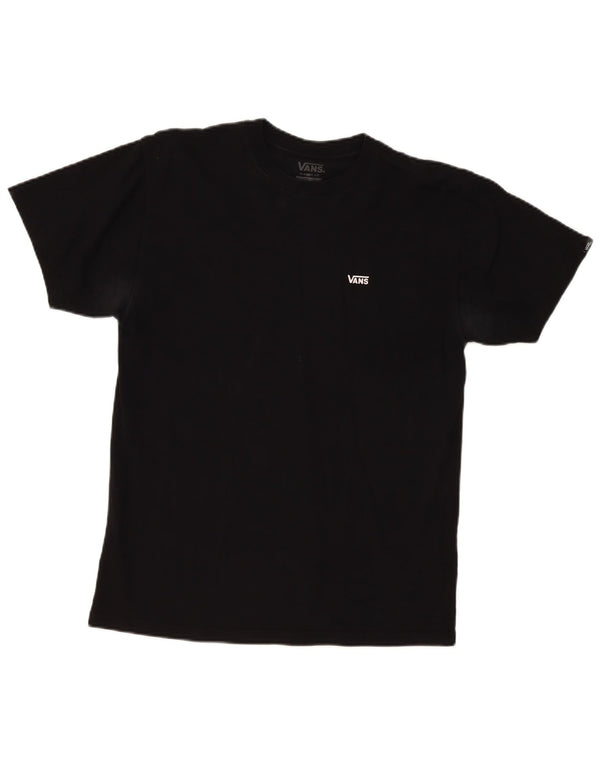 Vans Mens Classic Fit T-Shirt Top Medium Black Cotton
