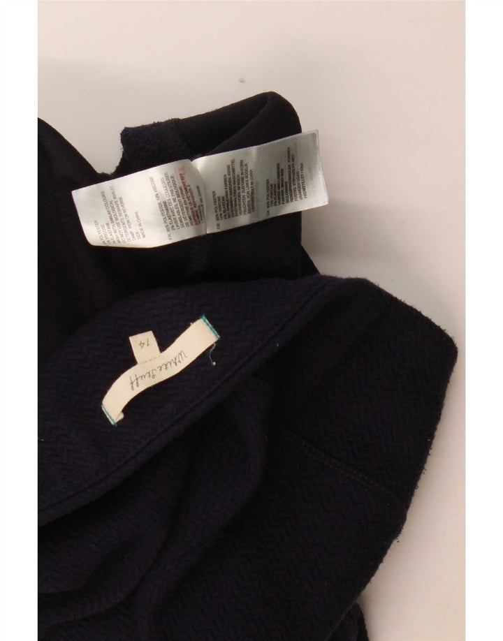 White Stuff Womens Straight Skirt UK 14 Large W36 Navy Blue Polyester