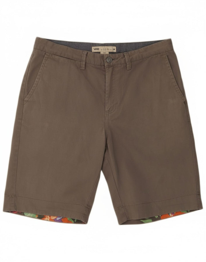 Vans Mens Chino Shorts W34 Large  Grey Cotton
