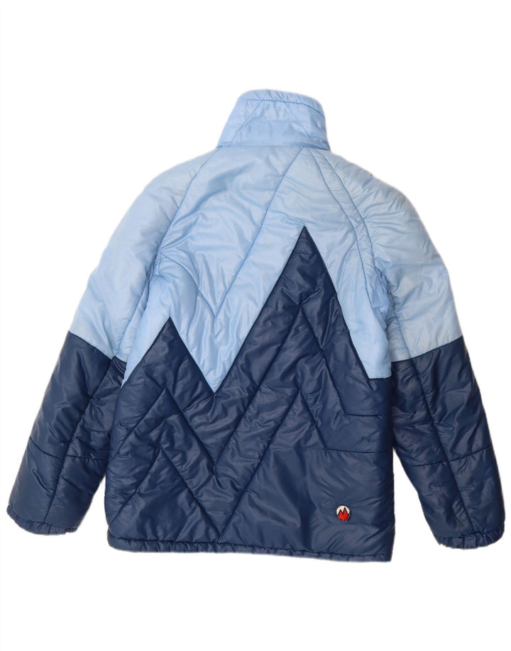 MARILENA Mens Padded Jacket UK 36 Small  Blue Colourblock