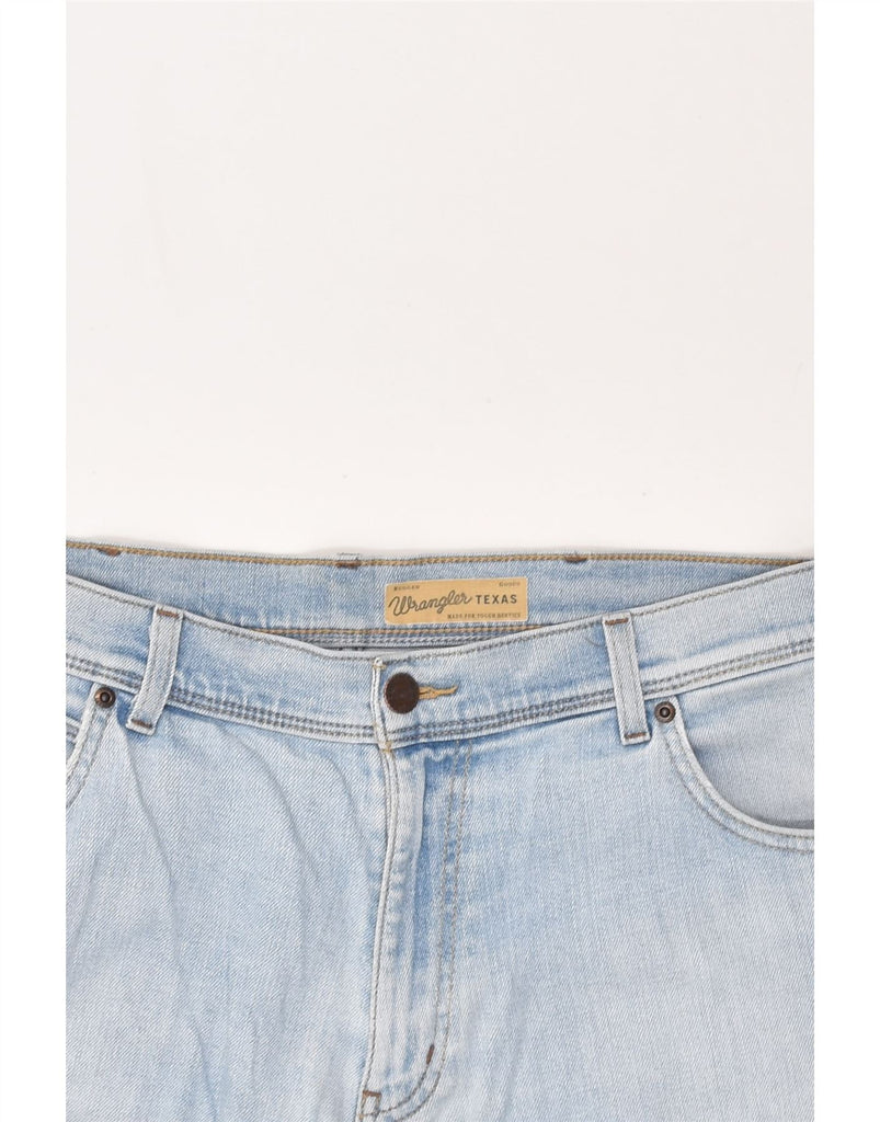 WRANGLER Mens Texas Stretch Slim Jeans W36 L28 Blue Cotton | Vintage Wrangler | Thrift | Second-Hand Wrangler | Used Clothing | Messina Hembry 