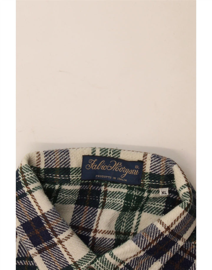 Vintage Mens Flannel Shirt XL Multicoloured Check