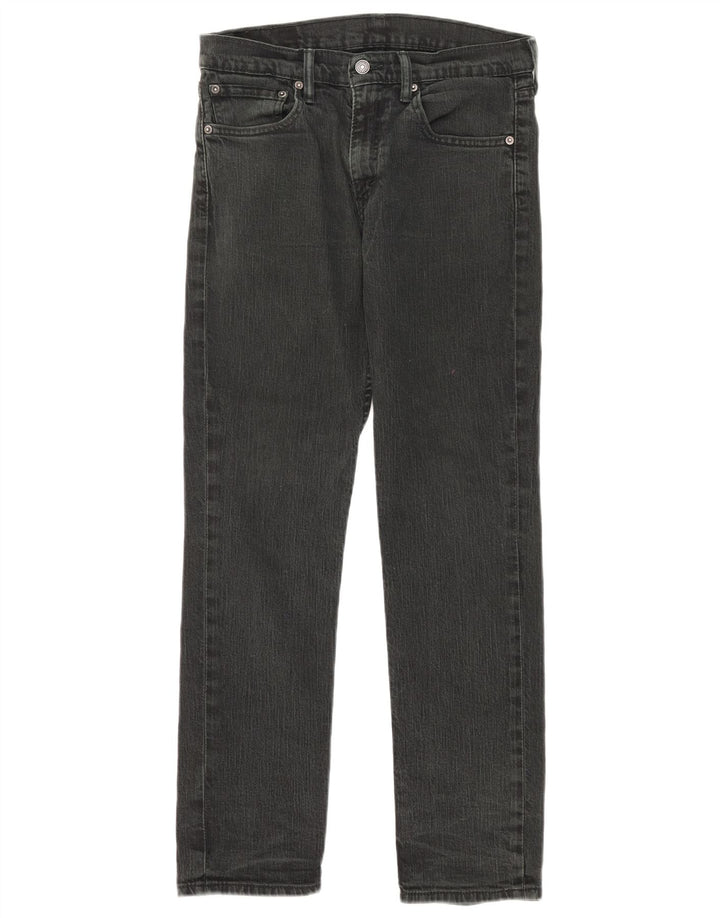 Levi's Womens Straight Jeans W32 L30 Black Cotton