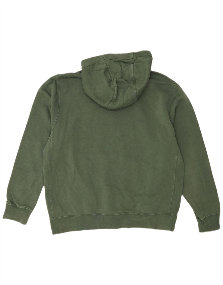 Nike Mens Hoodie Jumper Large Green Cotton